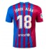 Camisola FC Barcelona Jordi Alba 18 Equipamento Primeiro 2021-2022 Manga Curta